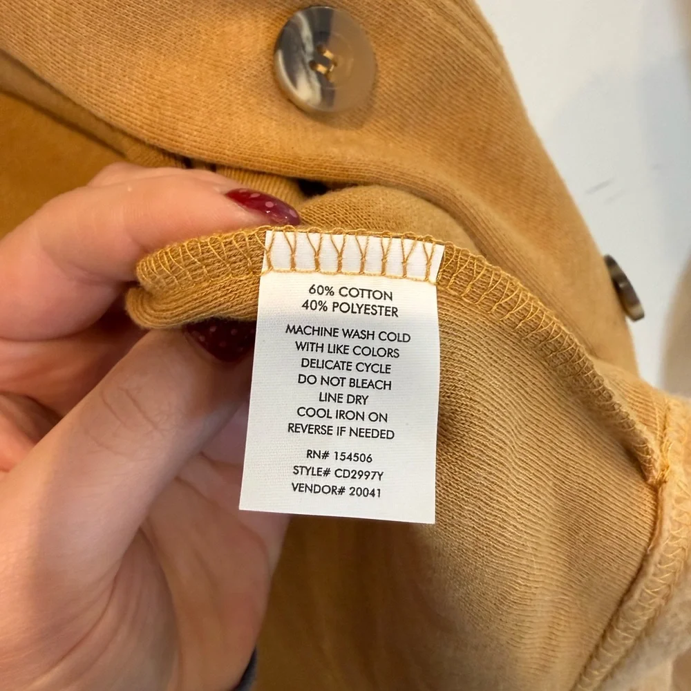 BKE Youth Tan Shacket Jacket Size Medium Boho Casual